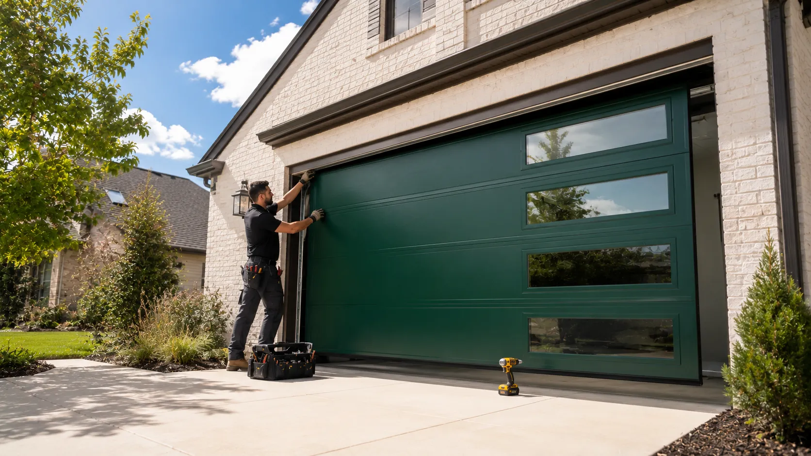 Residential garage doors