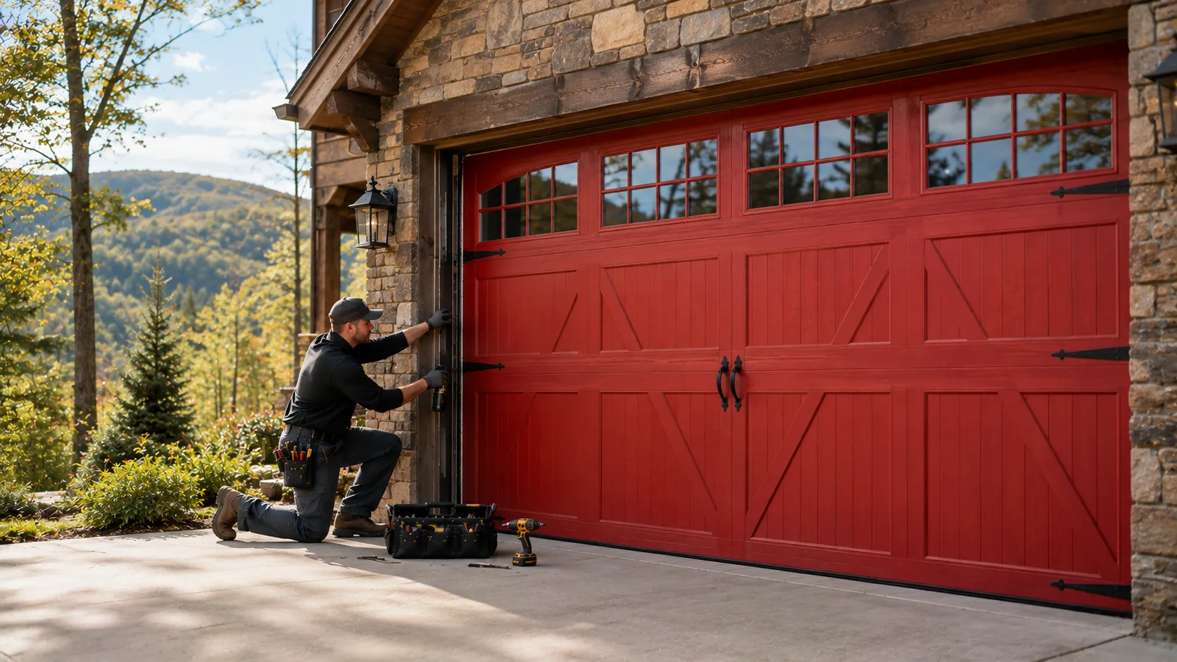 Garage Door Work in Winter Park, Built Around Older Hardware
