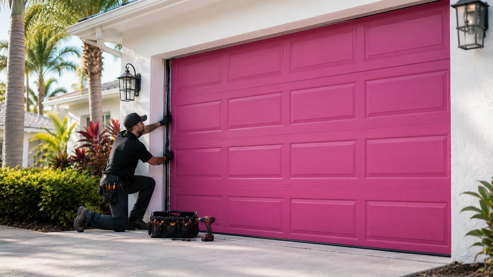 Residential garage doors