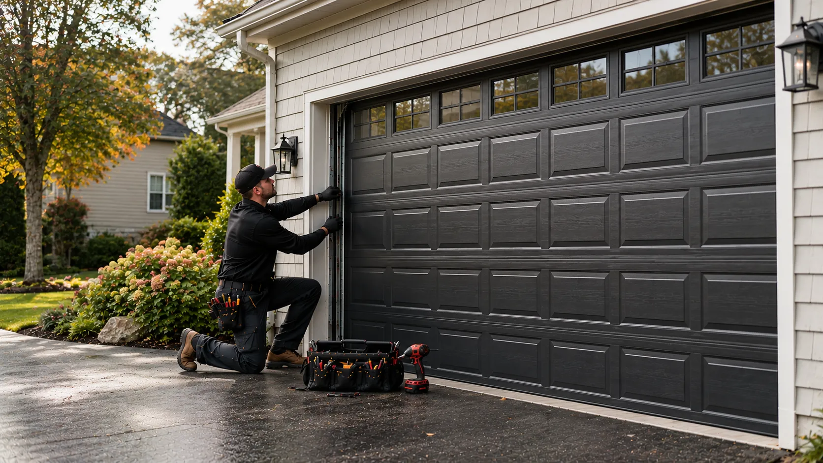 Residential garage doors