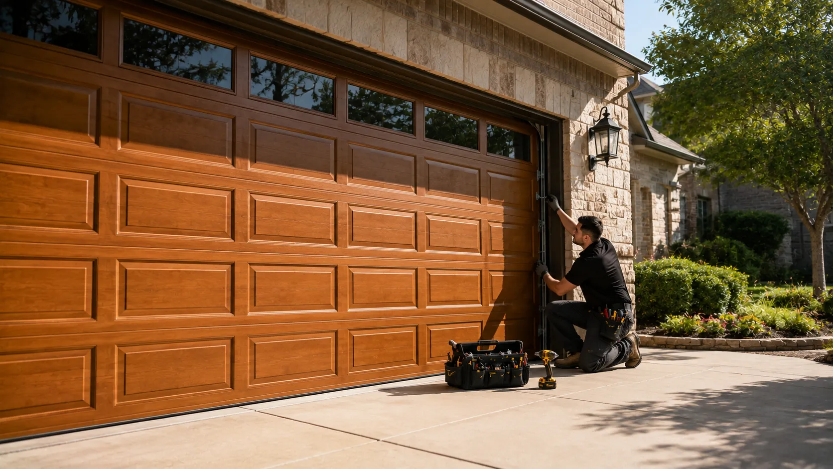 Residential garage doors