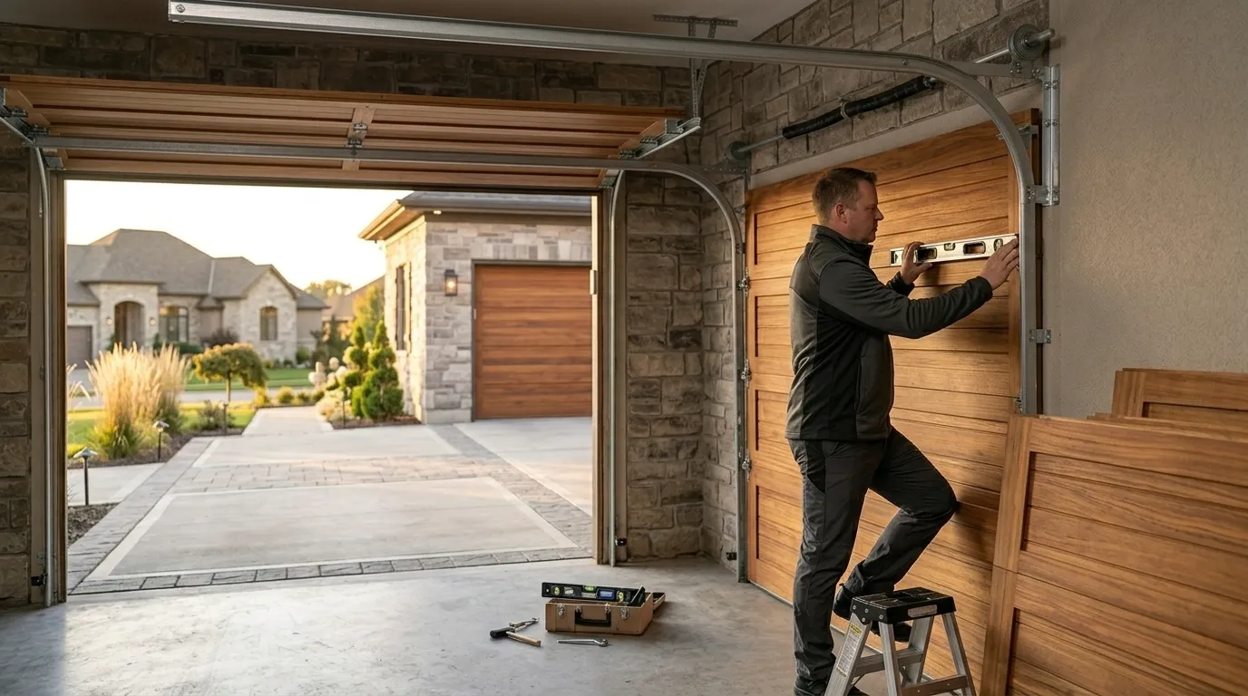 Commercial roll-up garage door