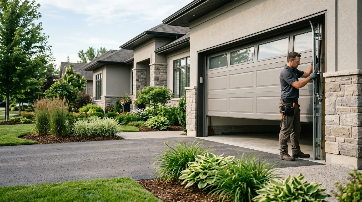 Commercial roll-up garage door