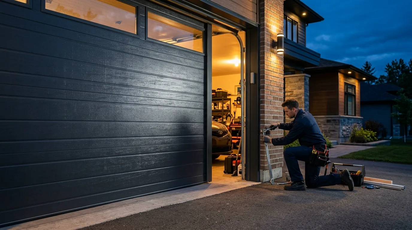 Commercial roll-up garage door