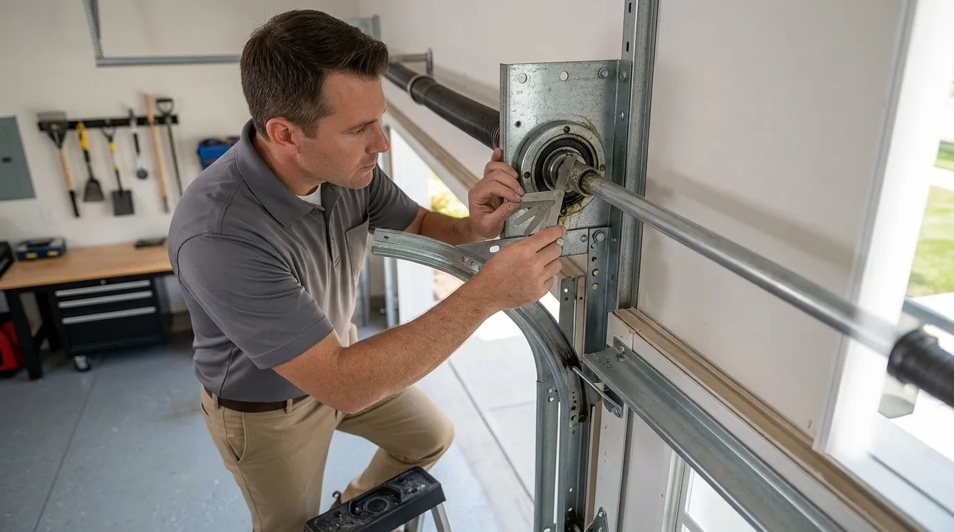 Full-view glass garage door