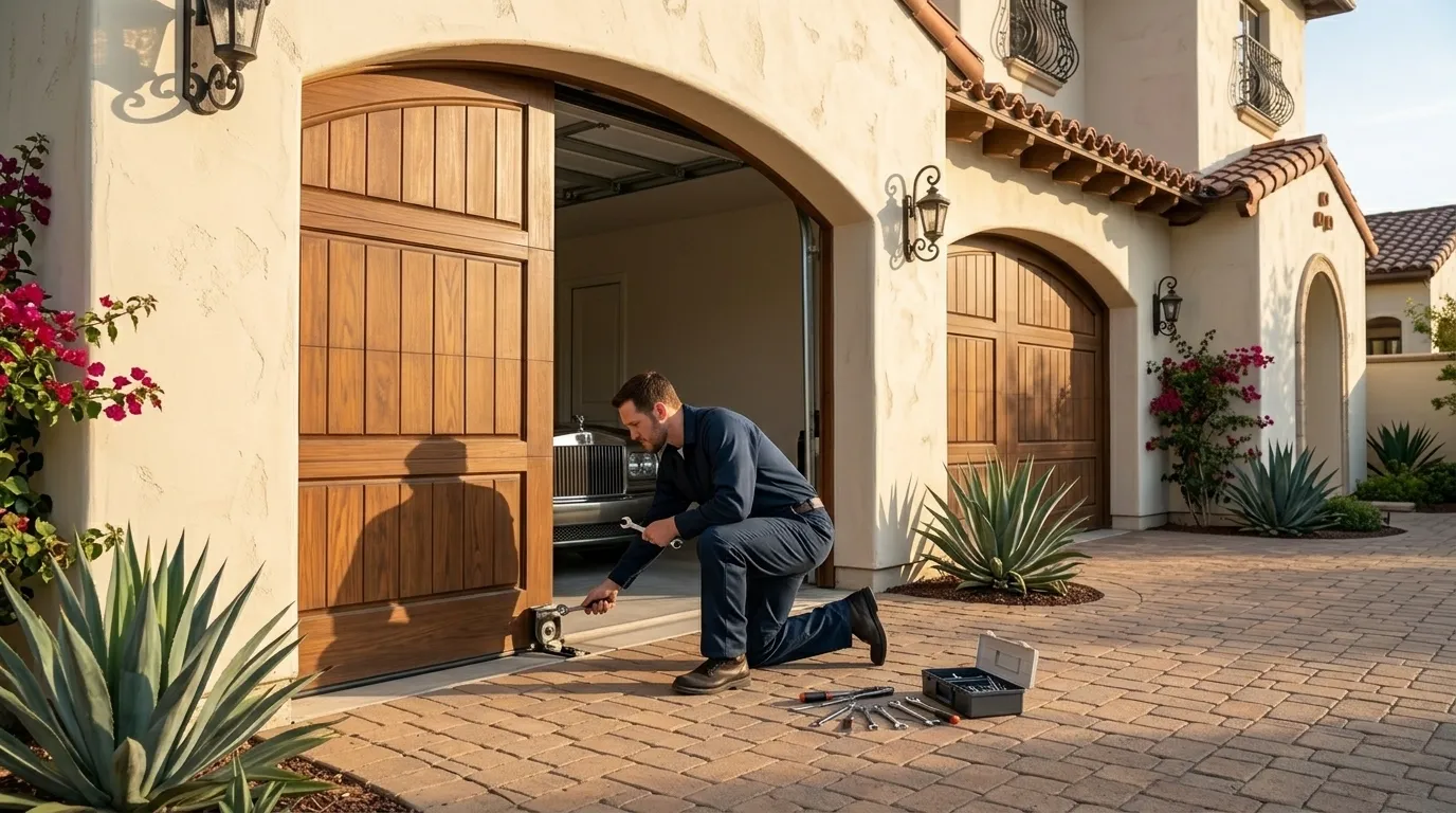 Carriage style garage door