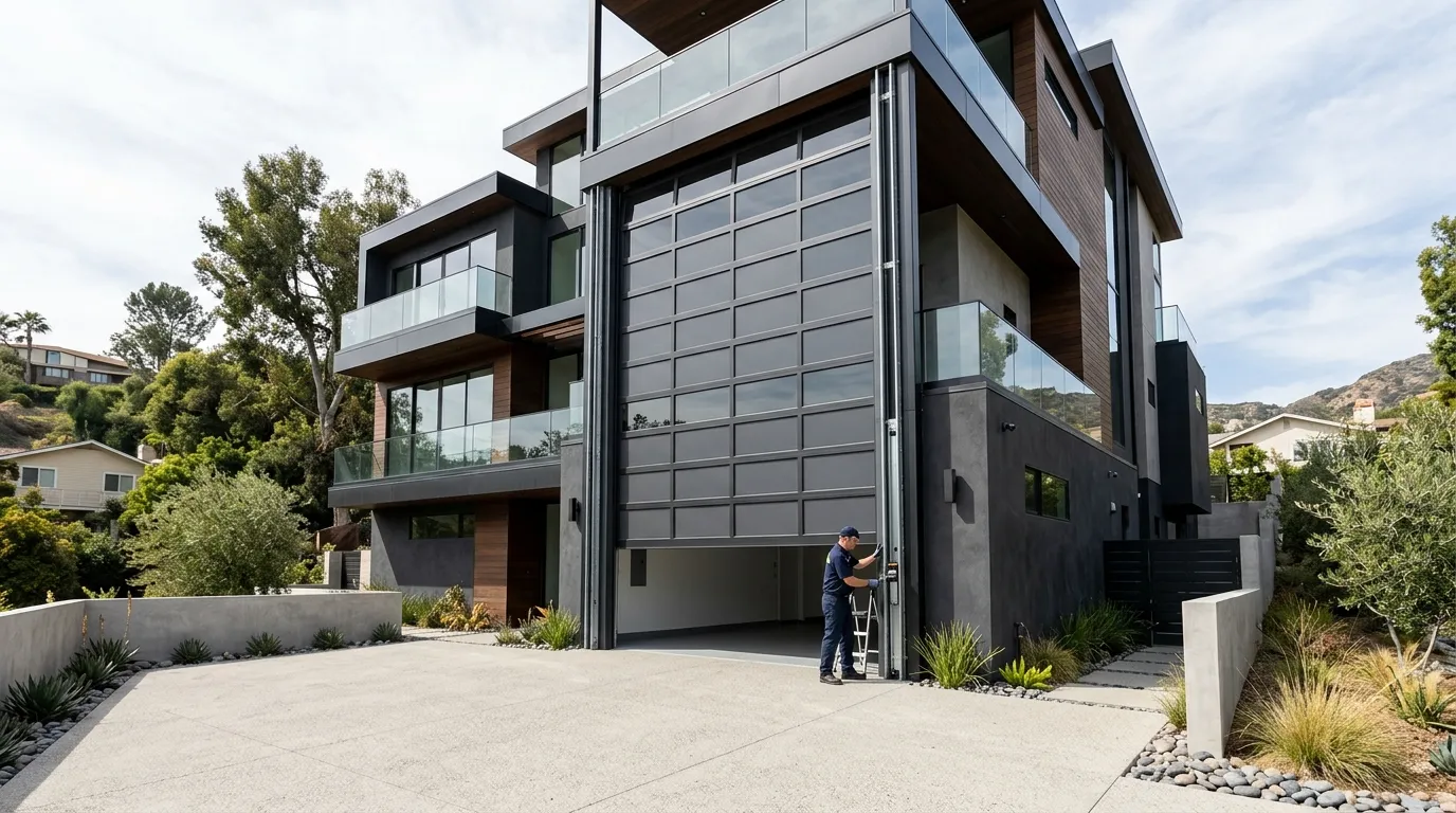 Carriage style garage door