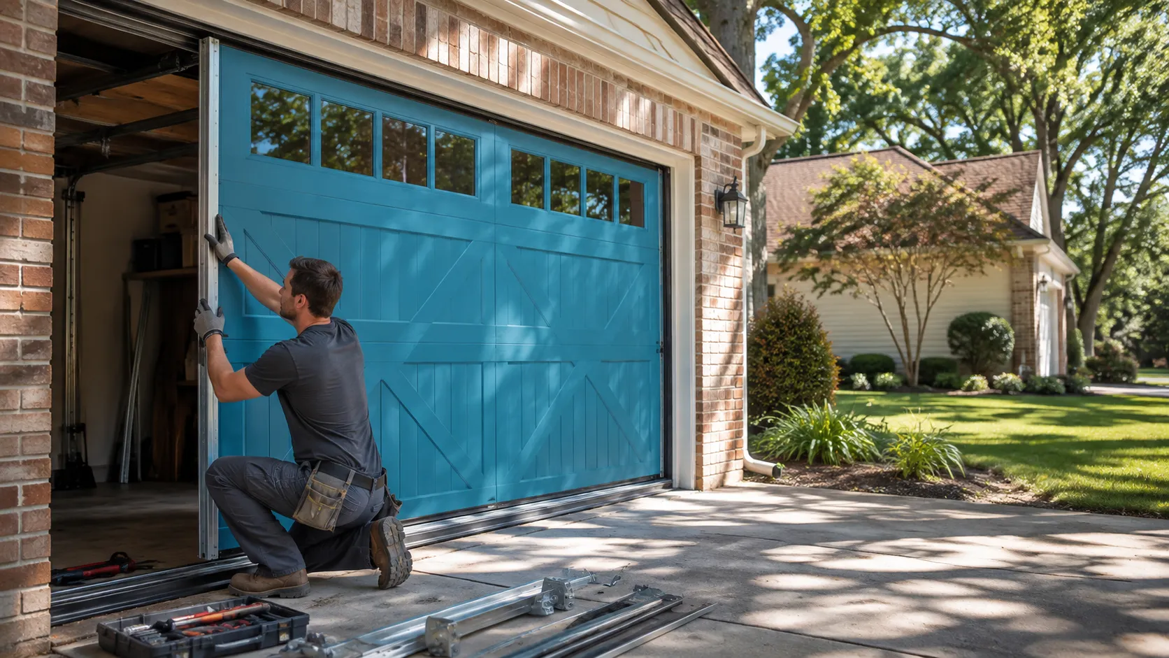 Residential garage doors